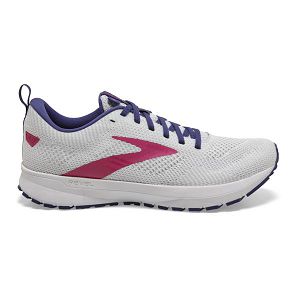 Brooks Revel 5 Road Running Shoes - Womens, White/Navy/Pink | IE-DRA514368